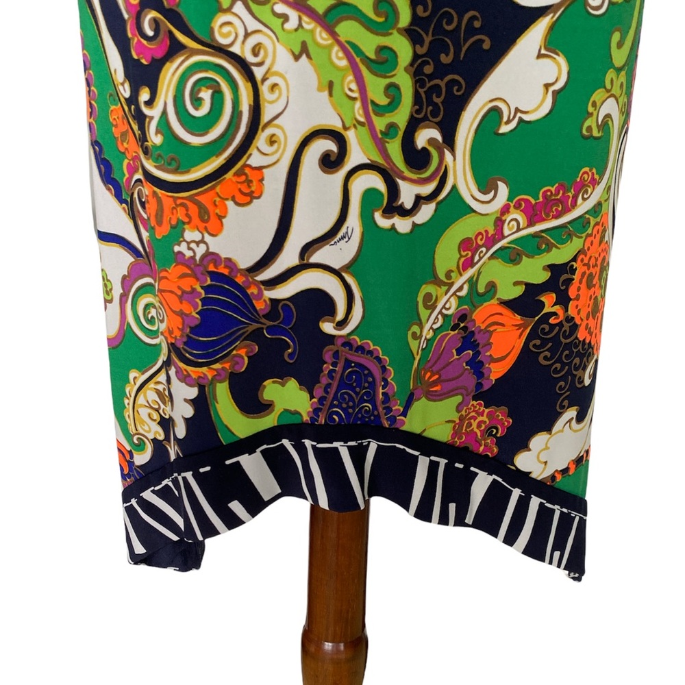 Trina Turk Michalin Turkish Delight Halter Paisley Tunic Slip Dress - 2 - Picture 9 of 14